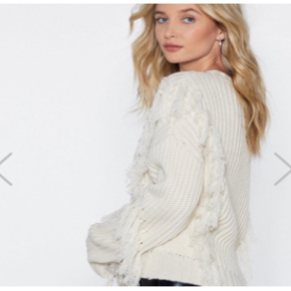 Nasty Gal fringed sweater - Picture 2 of 6